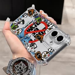 A-A$AP R-Rocky Phone Case For iPhone 17 16e 16 15 14 13 12 11 Mini Air Pro Max X XR XSMax 7 8 Plus Anti Fall Transparent Cover