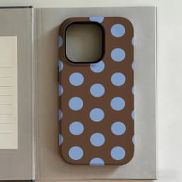 Luxury Y2K Polka Dots Phone Case for iPhone 17 16e 16 15 14 13 12 11 X XS XR XSMAX 7 8 Air Pro Max Plus Luxury Double-layer