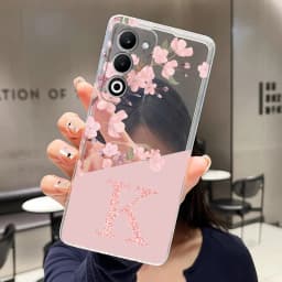 Letter Case For OPPO A5 4G 5G A5iPro A5i Pro A6i Fashion Flower Cover Transparent Soft Silicone TPU Clear Printing Phone Casing