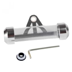 Universal Aluminum Alloy Waterproof Tax Disc Tube Holder Frame Fit for Motorcycle Scooters,Cylindrical Registration Storage Tube