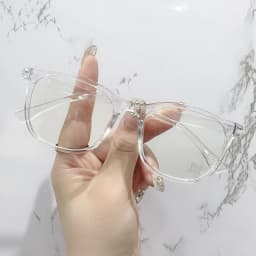 Transparent Computer Glasses pc Frame Women Men Anti Blue Light square Eyewear Blocking Glasses Optical Spectacle Eyeglass round