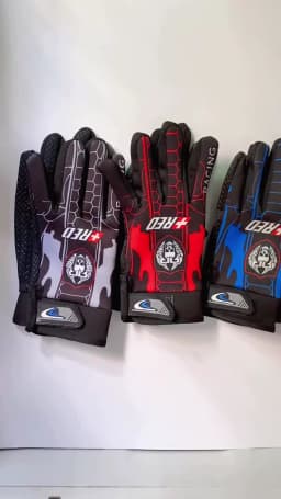 Men's Gloves Summer Spring Wolf Skull Breathable Non-Slip Touchscreen Cycling Sports Motorcycle Exercise Women Racing Gloves