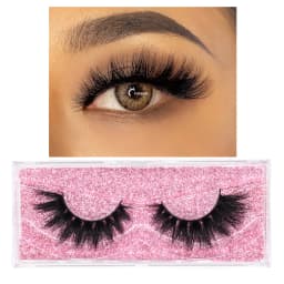 FOXESJI Mink Eye Lashes Fluffy Dramatic Wispy Cross False Eyelashes Strip Lashes Extension Natural Soft 3D Mink Eyelashes Makeup