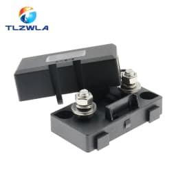 1Set ANS trumpet Fork Plug Fuse 20A 30A 40A 50A 60A 70A 80A 100A 150A 200A Bolt fixed insurance film + ANS-8 Safety plate base