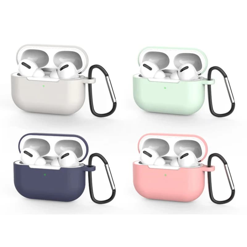 Silicone Cover Case For apple Airpods Pro Case hook Bluetooth Case for airpod pro For Air Pods Pro Earphone Accessories skin