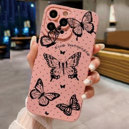 Luxury Romantic Watercolor Butterfly Flower Case For Xiaomi Redmi Note 14 13 12 Pro Plus 12S 11S 11 10 Redmi 13 12 14C 13C Cover