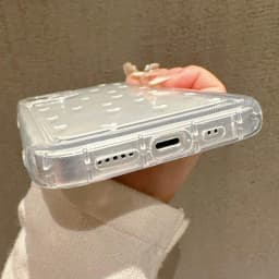 White Small Love Transparent Phone Case For IPhone 18 17 Air 16 14 13 12 11 Pro Max Plus Cover For IPhone 16E 15 Pro Cases