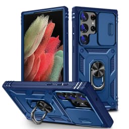 Case For Samsung S25 S24 S23 Ultra Plus S24 FE A56 A36 A16 Heavy Duty with Camera 360 Degree Rotate Kickstand Shockproof Cover