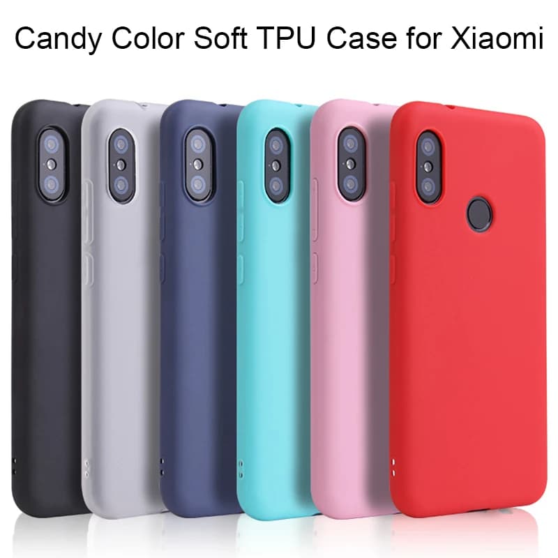 Candy Color Silicone Phone Case For Xiaomi Mi 8 9 SE 9 9T 10 11 Lite Mi8 Mi9 Mi11 Note 10 Pro Mi A1 A2 A3 lite Soft Cover Cases