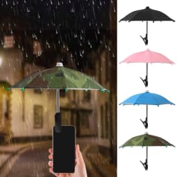 Cell Phone Umbrella Holder with Clip for Sun Shade Cell Phone Umbrella Phone Clip Outdoor Anti-Glare Sunshade Protect Your Phone