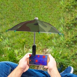 Cell Phone Umbrella Holder with Clip for Sun Shade Cell Phone Umbrella Phone Clip Outdoor Anti-Glare Sunshade Protect Your Phone