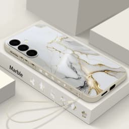 Marble Lanyard Phone Case For Samsung Galaxy S26 S25 S24 S23 S22 Ultra Plus S25 FE Magnetic For Magsafe Wireless Charge Cover