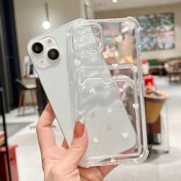 Retro Style Elegant Heart Design Phone Case For iPhone 17 16 Pro Max Cases iPhone 15 14 13 12 11 XS X 7 8 Plus Card Holder Cover