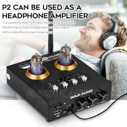 Nobsound Mini Bluetooth 5.0 Vacuum Tube Preamp HiFi Stereo Receiver USB Player Audio Headphone Amplifier