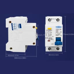 TOMZN TPNL DPNL 230V 1P+N Residual Current Circuit Breaker With Over And Short Current Leakage Protection RCBO MCB