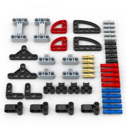 High-Tech Parts Gear Cross Axles Pin Set MOC Friends Bricks Building Blocks Accessory Mechanical DIY Car Bulk Compatible Toys