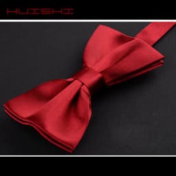 HUISUI 2024 New 43 Color Suit Bow Tie Wedding Gift Solid Party Classic Butterfly Cravat Wholesale Polyester Material Bowtie