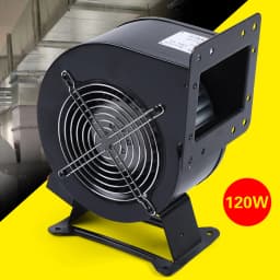 Round Flange Arch Fan Low Noise 120W Centrifugal Blower Outdoor Wood Furnace Boiler Fans for Extruder Heat Dissipation