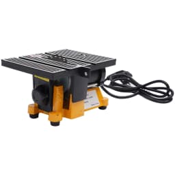Electric Table Saw Power Tool Metal Wood Cutting Machine Workbench 4500RPM Cut Off Miter Saw 90W for Carpentry Circular Blade