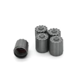10pcs Gray Creative Car Tuning Tire Valve Stem Caps TPMS Tire Cap with Gasket Universal Nylon Exterior Parts Car Accessories