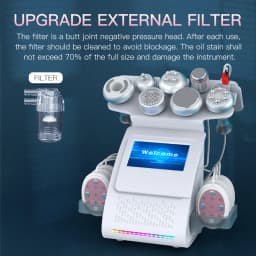 9 in 1 Tool 80K Cavitation Ultrasonic Body Slimming Machine Multi-Polar Frequency Anti-Wrinkle Rejuvenation Skin Lift Tighten