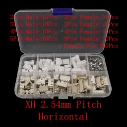 1Box PH2.0 / XH2.54 2/3/4/5 Pin Terminals Kit Male Female Plug Housing Header JST Wire Connector PH 2.0mm XH 2.54mm Pitch