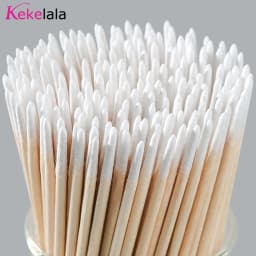 1000pcs Micro Wood Cotton Swab Eyelash Extension Tools Tatoo Microblading Cleaning Wooden Sticks Cosmetic Cotton Brush Buds Tip