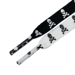 Weiou Laces 8MM Silk Screen Printed String Casual Shoe Lacet Trendy Skeleton Cartoon Skull High Rank Canvas Printing Cordones