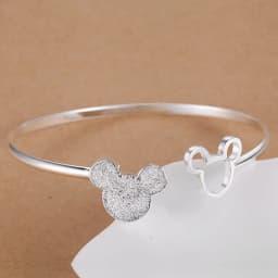 wholesale 925 sterling Silver open bangle women lady noble nice bracelet fashion charm jewelry wedding party