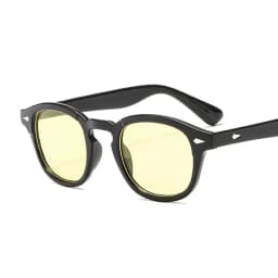 Fashion Johnny Depp Style Round Sunglasses Brand Designer Clear Candy Colors Lens Sun Glasses Male Female Vintage Oculos De Sol