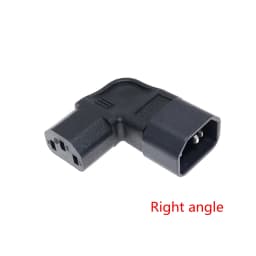 IEC60320 C13 Angle Converter Angle Extension Cable C13 to C14 PDU Up Down Right Angle Power Cables Male to Female AC Power Cord