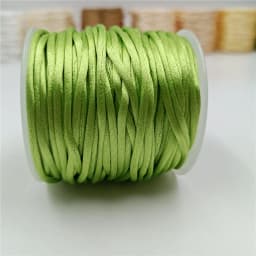 2mm Colorful Rattail Satin Cord Thread Chinese Knot Macrame Bracelet Braided String DIY Tassels Beading Thread 10-225meters
