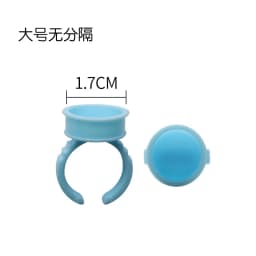 Disposable 100pcs Plastic Pigment Ring for Eyebrow Permanent Makeup 3 Sizes White Tattoo Ink Holder Accessory Supply