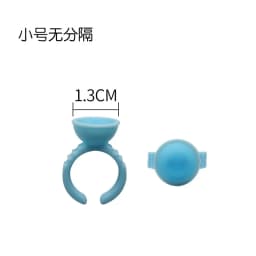 Disposable 100pcs Plastic Pigment Ring for Eyebrow Permanent Makeup 3 Sizes White Tattoo Ink Holder Accessory Supply