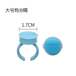 Disposable 100pcs Plastic Pigment Ring for Eyebrow Permanent Makeup 3 Sizes White Tattoo Ink Holder Accessory Supply