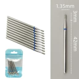 10pcsSet Diamond Nail Drill Bit Rotery Electric Milling Cutters for Pedicure Manicure Files Cuticle Burr Nail Tools Accessories