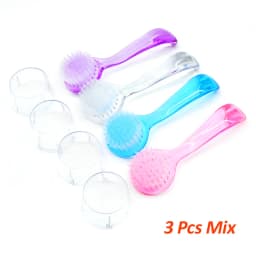 1/3/5 Pcs/Pack Nail Acrylic Brush Dust Powder Brush Round Head With Cap Pedicure Tools Holder For Brushes Professional Manicure
