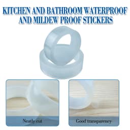 Sink Self-adhesive Home Kitchen Waterproof Transparent Tape Nano Mildew Strong Pool Water Seal Gap Strip Silicone Stickers Tool