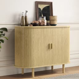 Sideboard Buffet Cabinet with Storage,40" Storage Cabinet with Sliding Door & Adjustable Shelf,Coffee Bar Cabinet Console Table