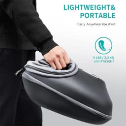 Nekteck Foot Massager Electric Machine Air Compression Heating Therapy Shiatsu Knead Roller Muscle Relaxation Pain Relief