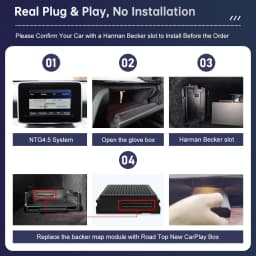 Plug and Play Wireless CarPlay for Mercedes Benz A Class CLA GLA W176 C117 X117 X156 NTG4.5 with Android Auto AirPlay Navigation