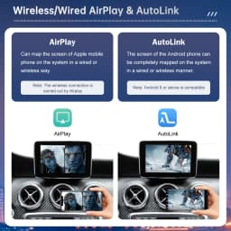 Plug and Play Wireless CarPlay for Mercedes Benz A Class CLA GLA W176 C117 X117 X156 NTG4.5 with Android Auto AirPlay Navigation