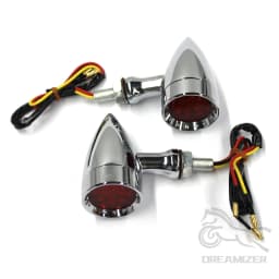 1 PCS Motorcycle LED Blinker Turn Signal Light For Suzuki Yamaha Honda Harley Indicator Lights Refit Retro Bullet Turning Lamp