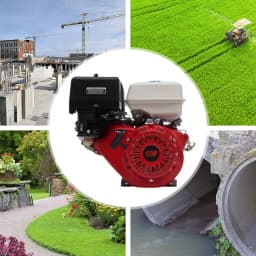 4 Stroke Gasoline Engine 15HP Low Noise Gas Powered Portable Generator 9.7KW for water Pumps and Vibrators