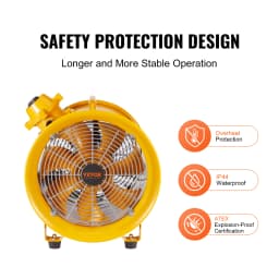 SucceBuy Portable Ventilation Fan 350W/550W/1100W Industrial Exhaust Fan Air Clean Extractor Blower for Factory Warehouse