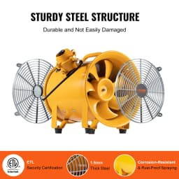 SucceBuy Portable Ventilation Fan 350W/550W/1100W Industrial Exhaust Fan Air Clean Extractor Blower for Factory Warehouse