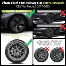 4PCS Design For TESLA Model 3 2017-2023 18 Inch Arachnid Style Wheel Cover Hubcaps Cap Only For Model 3 Wheel Cover Accessories