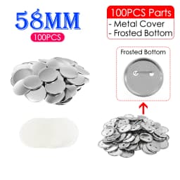 25/32/37/44/58/75mm Badge Maker Molds DIY Button Badge Maker Press Machine Interchangeable Die Mould Round Badge Punching Die