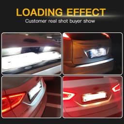 2Pcs License Plate Light for Ford KUGA S MAX MONDEO MK4 MK5 MK2 FIESTA 2008-2019 FOCUS Ford Jaguar XJ XF LED Number Signal Light