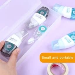 Deli 6mm*8m Double Sided Adhesive Roller Dots Glue Tape for Handicraft Scrapbooking Photo Album with Refill Tape Stationery